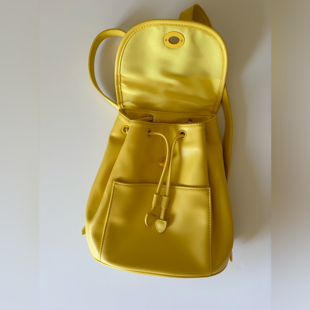 Urban Outfitters Mini Pleather Backpack in Yellow - Picture 3 of 12